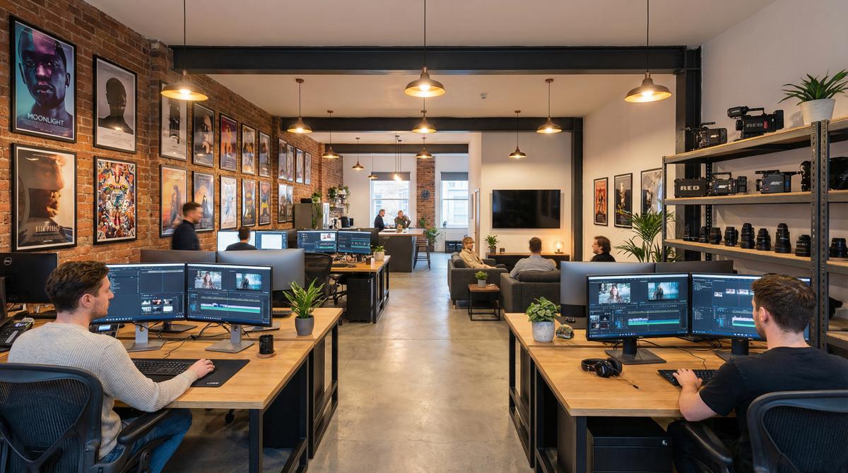 制服诱惑影视传媒公司办公环境